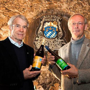 Stiftspropst Vinzenz BALDEMAIR (Initiator des Umbaues, bis 2012), mit Stiftsverwalter Dr. Johannes Müller