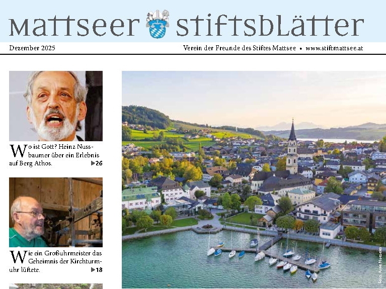 Titelseite Mattseer Stiftsblätter