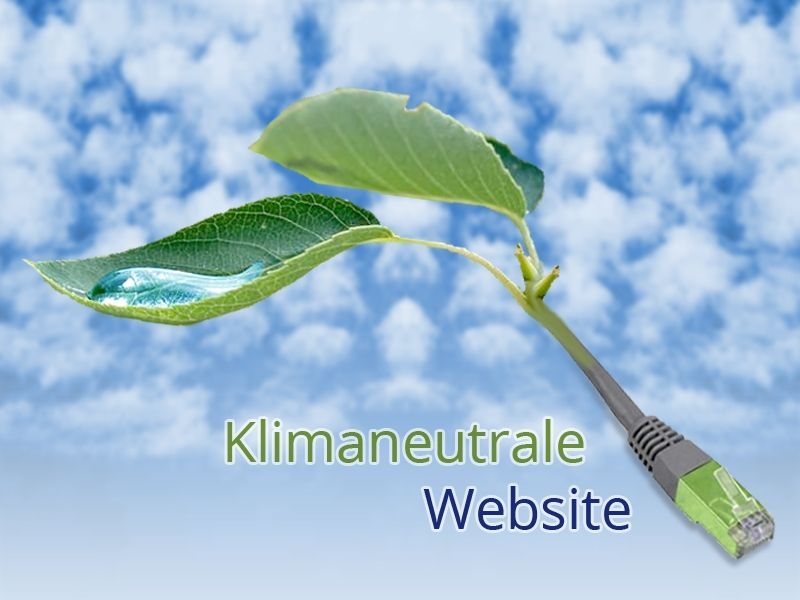 Klimaneutrale Website