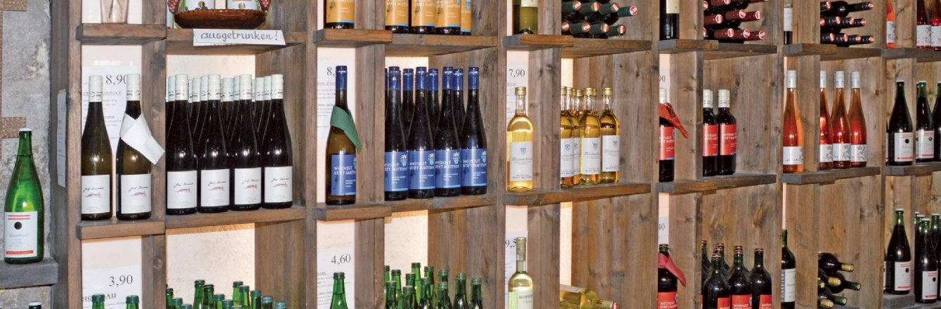 Slider Wein Verkaufsraum Shop © Stift Mattsee