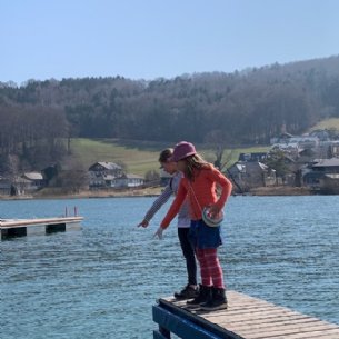 im Wasser wäre auch was, aber das kriegen wir nicht! © Löffelberger, Pfarre Mattsee