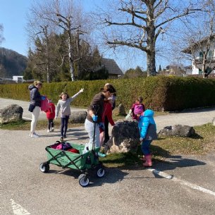 Wir haben ein Leiterwagerl mit © Löffelberger, Pfarre Mattsee