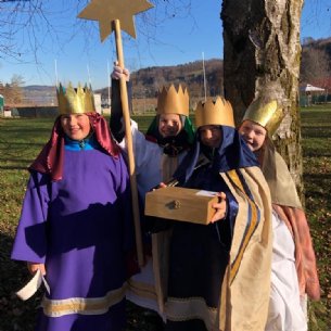 Gut gelaunte Sternsinger © Patrizia Meikl