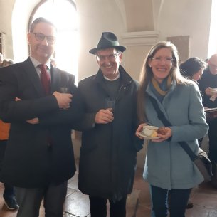 PGR-Obmann, Pfarrer und Organisatorin des Gottesdiensest bei der Agape © M. Reiff