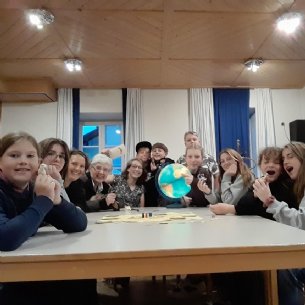 Nach dem Sieg gegen die Heuschrecken noch ein gemeinsames Foto &copy; M. Löffelberger