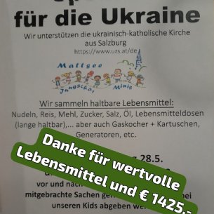 Vergelt's Gott allen Spendern! &copy; M. Löffelberger