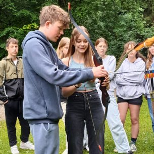 Unsere Altschar beim Bogenschießen &copy; M. Löffelberger
