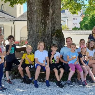 Zur Belohnung wurde uns ein Eis spendiert &copy; M. Löffelberger