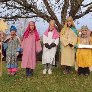 Eine unserer Sternsingergruppen © Maria Löffelberger