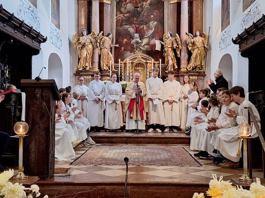 7 Minis werden bedankt und verabschiedet &copy; Pfarre Mattsee-Löffelberger