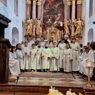 ... und in die Gemeinschaft der Ministranten aufgenommen © Pfarre Mattsee-Löffelberger