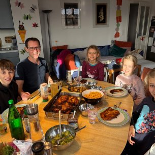 Essen bei Fam Laimer-Grabner © Pfarre Mattsee_privat