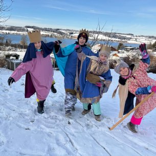 Sternsinger unterwegs © Pfarre Mattsee_privat