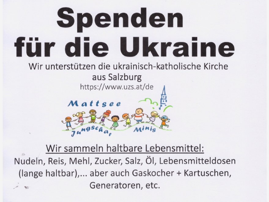 Plakat Lebensmittelsammlung © Pfarre_ML