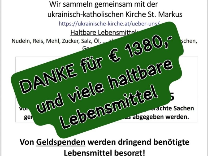 Ukrainesammlung © Pfarre_ML