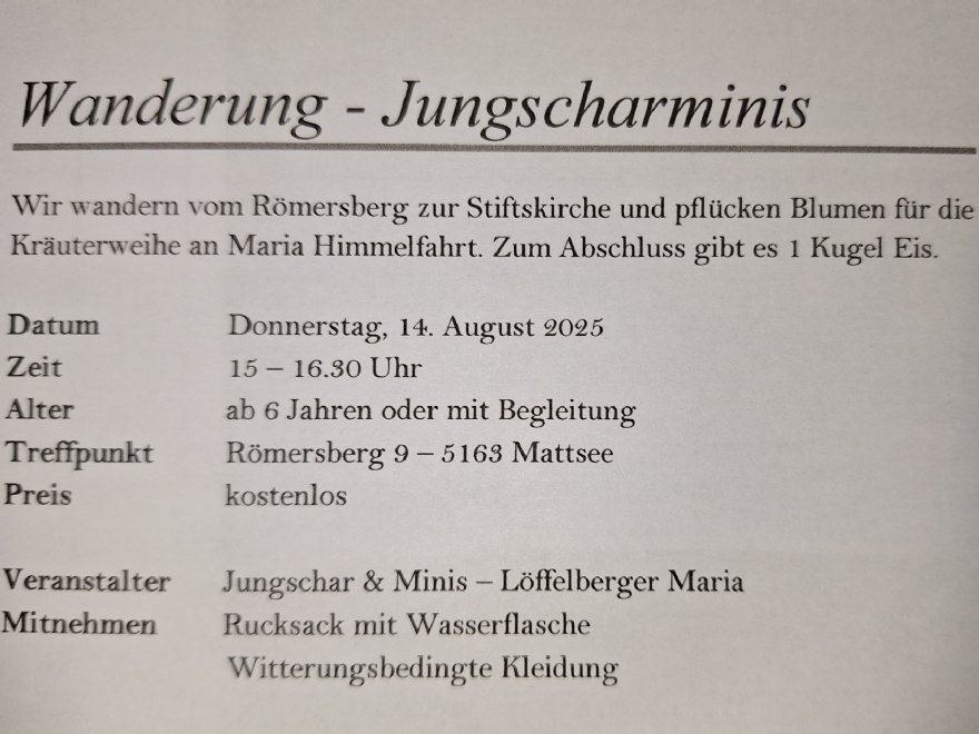 Blumen pflücken © Pfarre_ML