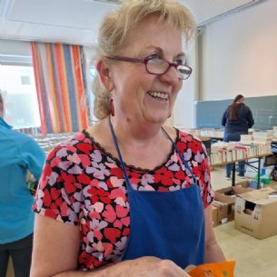 Bücherflohmarkt-Aufbau &copy; ML